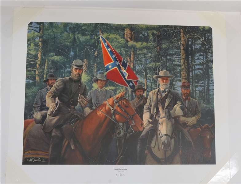 "Model Partnership" by Mort Kunstler Limited Edition Artist Signed and Numbered Offset Lithograph 88/1500 With COA - Print Measures 24 1/4" By 30 1/4" 
