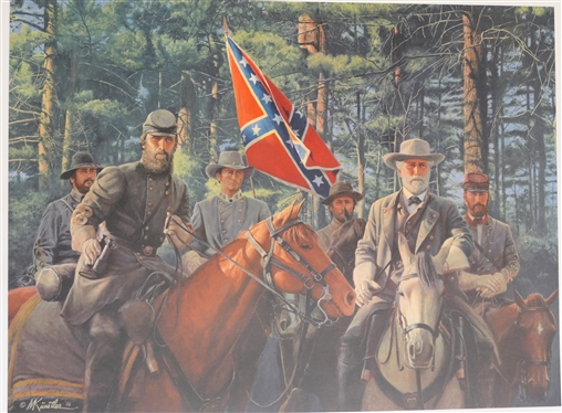 Model Partnership by Mort Kunstler Limited Edition Artist Signed and Numbered Offset Lithograph 745/1500 With COA - Print Measures 24 1/4 By 30 1/4 