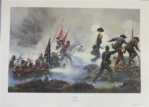 Follow Me by Mort Kunstler Limited Edition Artist Signed and Numbered Offset Lithograph364/1750 with COA - Print Measures 23 1/8 by 32 1/2