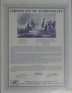 Follow Me by Mort Kunstler Limited Edition Artist Signed and Numbered Offset Lithograph364/1750 with COA - Print Measures 23 1/8 by 32 1/2
