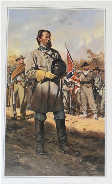 "Colonel Of The Confederacy" by Don Troiani Limited Edition Artist Signed and Numbered Print 906/1250 - Published by Historical Art Prints - Measures 25 1/4" By 15 3/4" 