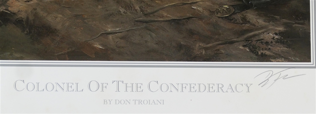 Colonel Of The Confederacy by Don Troiani Limited Edition Artist Signed and Numbered Print 906/1250 - Published by Historical Art Prints - Measures 25 1/4 By 15 3/4 