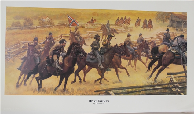 Rebel Raiders by Don Stivers Limited Edition Artist Signed and Numbered Print 102/950 Print Measures 18 1/2 by 34 