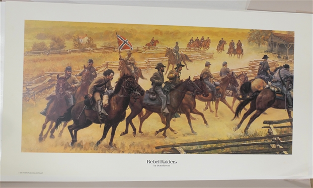 Rebel Raiders by Don Stivers Limited Edition Artist Signed and Numbered Print 102/950 Print Measures 18 1/2 by 34 