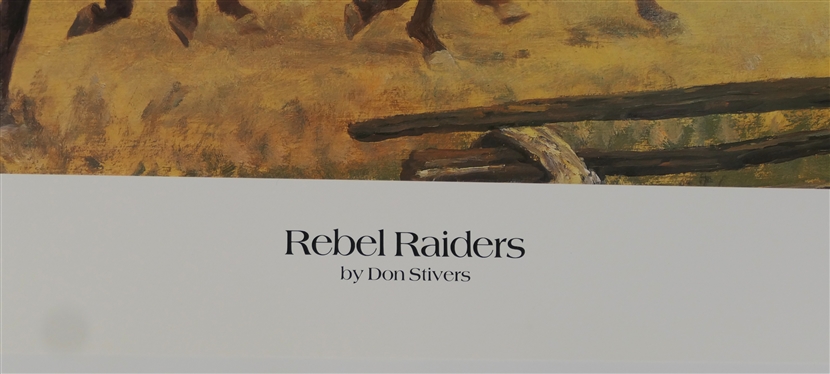 Rebel Raiders by Don Stivers Limited Edition Artist Signed and Numbered Print 102/950 Print Measures 18 1/2 by 34 
