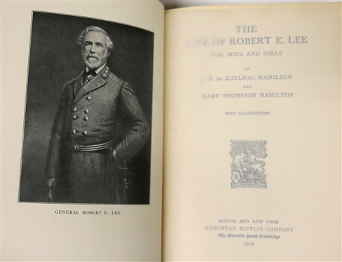 4 Hardcover Books on Robert E. Lee - Life of Robert E. Lee For Boys and Girls  by J.G.de Roulhag Hamilton and Mary Thompson Hamilton Lee - The Last Years by Charles Bracelen Flood, Lee''s Last...