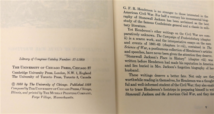 The Civil War Almanac Introduction by Henry Steele Commager - Hardcover Book with Dust Jacket and Colonel G.F.R. Henderson  - The Civil War - A Soldiers View - Edited by Jay Luvaas - Hardcover...