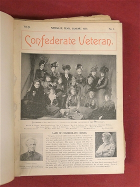 The Confederate Veteran Magazine - 1900 Full Year of Issues