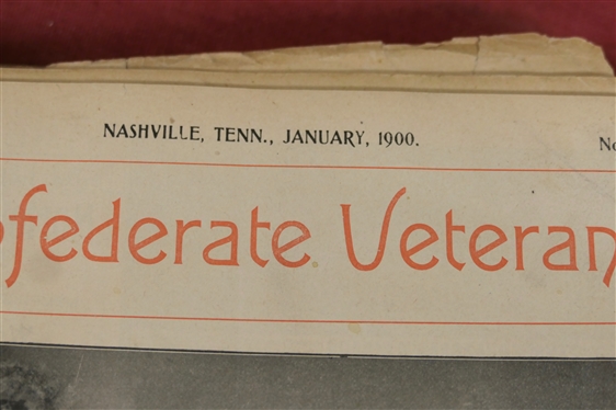 The Confederate Veteran Magazine - 1900 Full Year of Issues