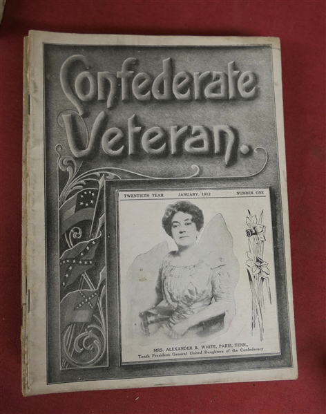 The Confederate Veteran Magazine - 1912 Full Year of Issues