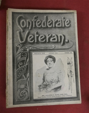 The Confederate Veteran Magazine - 1912 Full Year of Issues