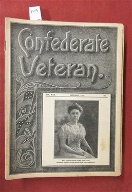 The Confederate Veteran Magazine - 1922 Full Year of Issues