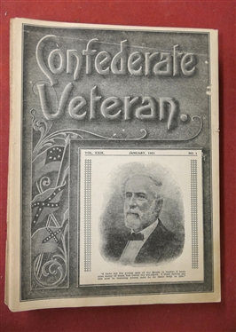 The Confederate Veteran Magazine - 1921 Full Year of Issues
