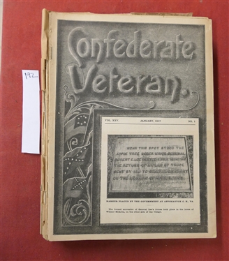 The Confederate Veteran Magazine - 1917 Full Year of Issues 