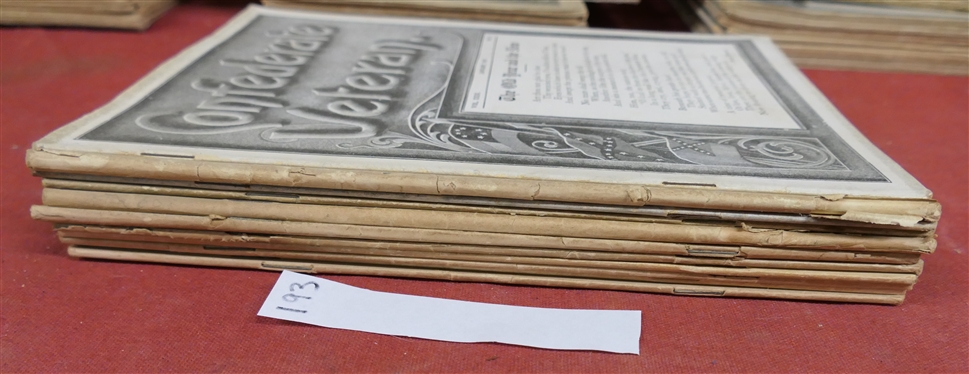 The Confederate Veteran Magazine - 1915 Full Year of Issues 