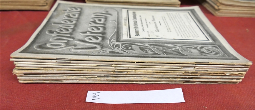 The Confederate Veteran Magazine - 1914 Full Year of Issues