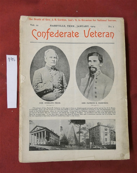 The Confederate Veteran Magazine - 1904 Full Year of Issues
