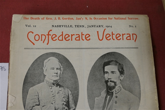 The Confederate Veteran Magazine - 1904 Full Year of Issues