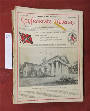 The Confederate Veteran Magazine - 1896 Full Year of Issues 