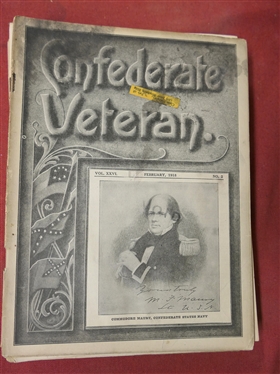 The Confederate Veteran Magazine - 1918 Full Year of Issues