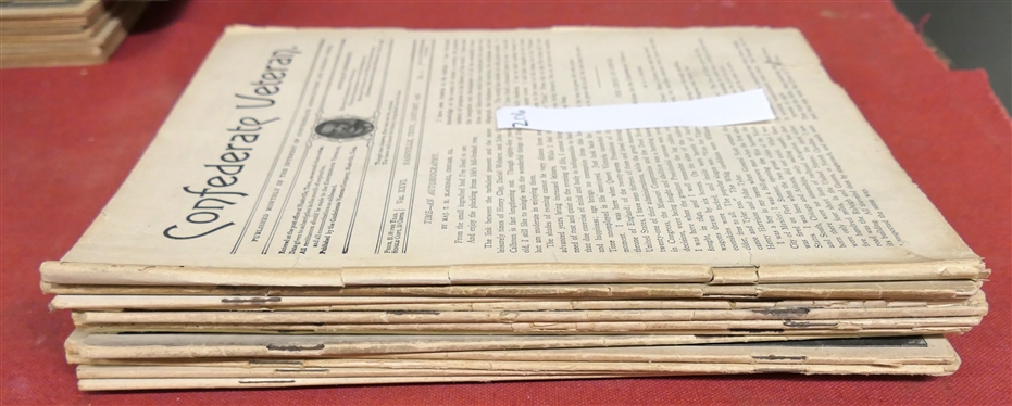 The Confederate Veteran Magazine - 1918 Full Year of Issues