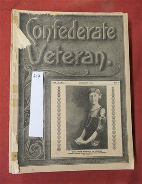The Confederate Veteran Magazine - 1924 Full Year of Issues