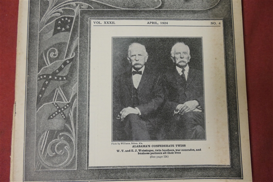 The Confederate Veteran Magazine - 1924 Full Year of Issues