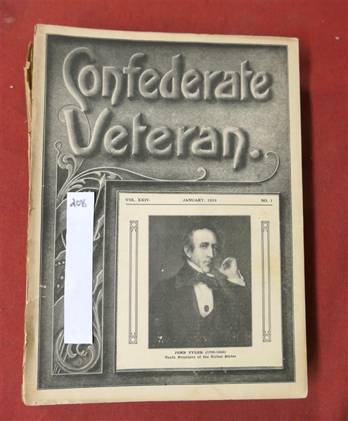 The Confederate Veteran Magazine - 1916 Full Year of Issues