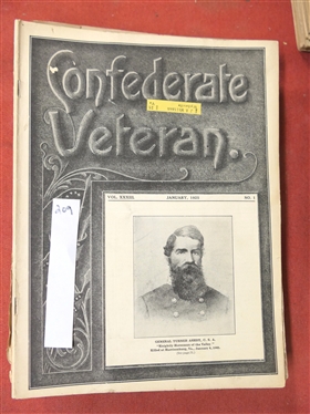 The Confederate Veteran Magazine - 1925 Full Year of Issues