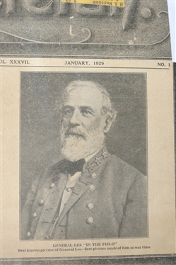 The Confederate Veteran Magazine - 1929 Full Year of Issues
