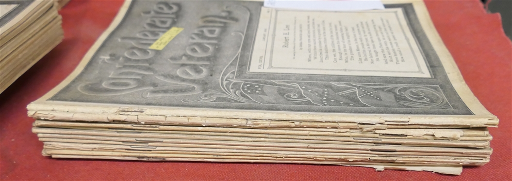 The Confederate Veteran Magazine - 1919 Full Year of Issues