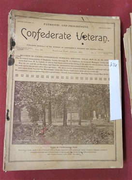 The Confederate Veteran Magazine - 1895 Full Year of Issues