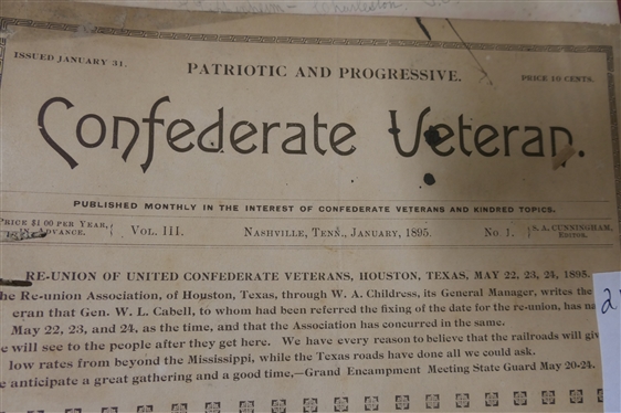 The Confederate Veteran Magazine - 1895 Full Year of Issues