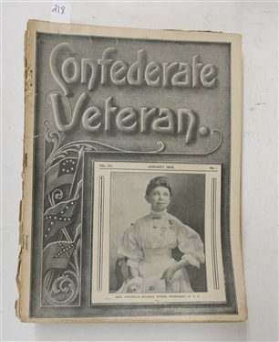 The Confederate Veteran Magazine - 1908 Full Year of Issues 