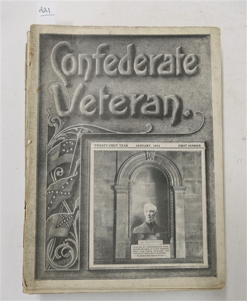 The Confederate Veteran Magazine - 1913 Full Year of Issues