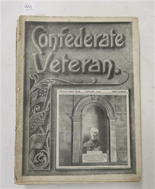 The Confederate Veteran Magazine - 1913 Full Year of Issues