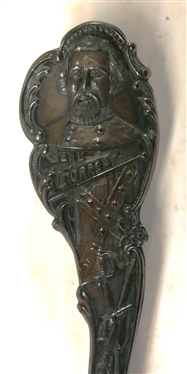Confederate Reunion May 1901 - Memphis, Tenn. - Sterling Silver Souvenir Spoon - Spoon Measures 5 5/8 Long