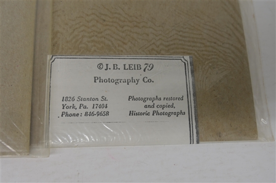 2 - Hand Printed Photographs - Col. John Singleton Mosby by unknown Confederate photographer Neg. No. 19-7 and Maj. Gen . John Brown Gordon C.S.A. Neg. No. 004-10 - 8 by 10 Photograph