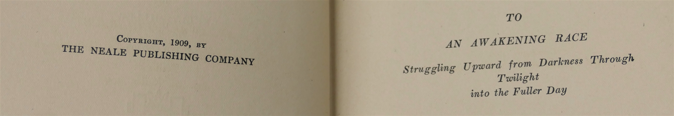 Race Adjustment - Essays on the Negro in America by Kelly Miller Second Edition - 1909 - Hardcover Book - The Neale Publishing Company 