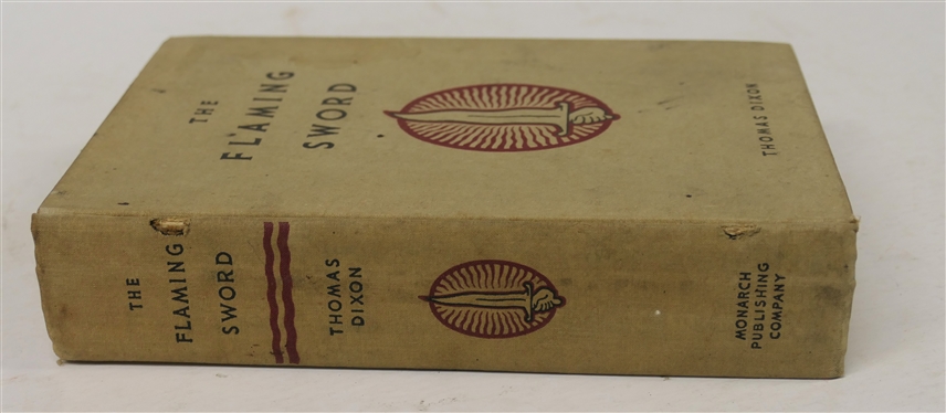 The Flaming Sword by Thomas Dixon - Author Signed and Inscribed - 1939 Fourth Printing