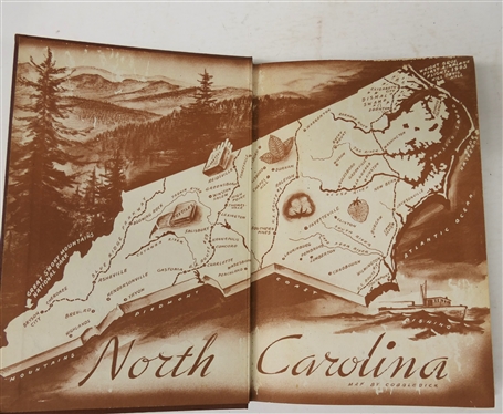 Tar Heels - A Portrait of North Carolina by Johnathan Daniels - Second Printing September 1941 - Hardcover Book 