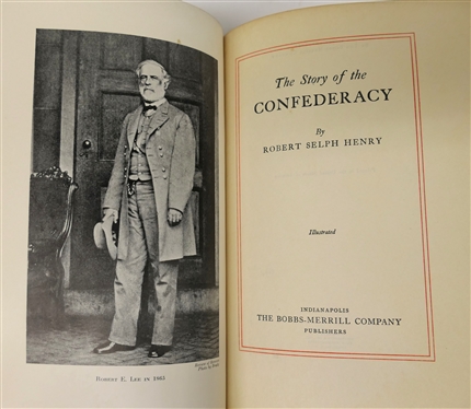 2 Hardcover Copies of The Story of the Confederacy by Robert Selph Henry - 1931 - One with Original Dust Jacket 