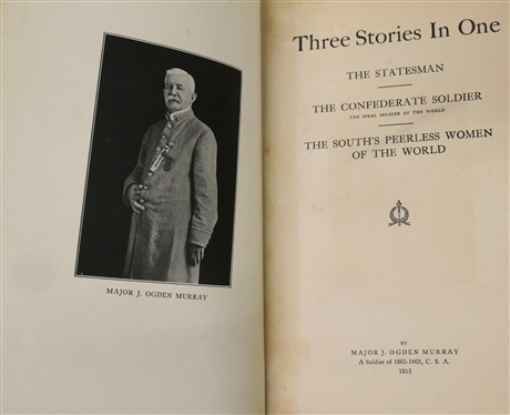 3 Books - Cornerstones of Confederate Collecting by Richard Barksdale Harwell - Limited Edition Number 300 / 500, Three Stories in One by Major J. Ogden Murray, and Confederate Gold by Anne &...