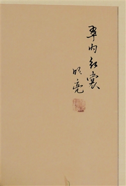 Beautiful Original Asian Painting - Bird and Cherry Blossoms -Framed and Matted - Frame Measures 21 by 18 1/2