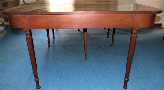 Sheraton Style Mahogany Banquet End Table- Banquet Ends Are Pegged  - Gate Leg Drop Leaf Center Table Measures 29 1/2 tall 65 by 50- Fully Extended - Banquet End Tables Measure 29 1/2 Tall 50...