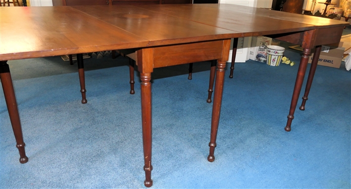 Sheraton Style Mahogany Banquet End Table- Banquet Ends Are Pegged  - Gate Leg Drop Leaf Center Table Measures 29 1/2 tall 65 by 50- Fully Extended - Banquet End Tables Measure 29 1/2 Tall 50...