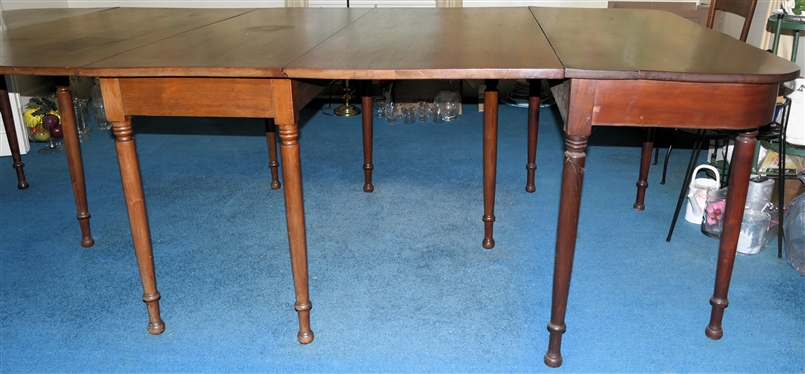 Sheraton Style Mahogany Banquet End Table- Banquet Ends Are Pegged  - Gate Leg Drop Leaf Center Table Measures 29 1/2 tall 65 by 50- Fully Extended - Banquet End Tables Measure 29 1/2 Tall 50...