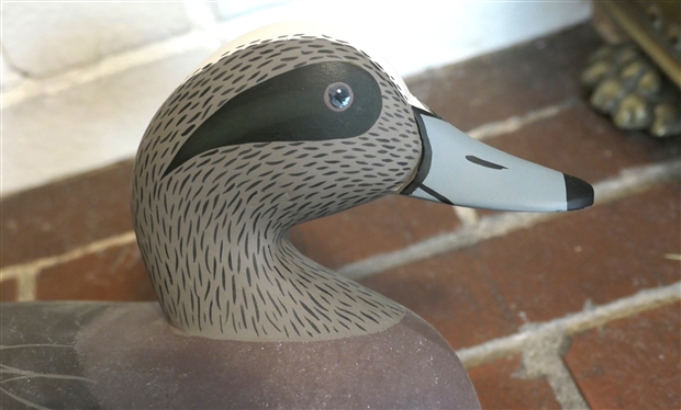 Virginia Ducks Unlimited Duck Decoy by Gilmore B. Wagoner - Haure de Grace, MD - 2003 - Hand Carved and Painted - Measures 14 1/2 Beak to Tail 