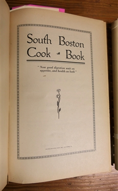 3 Vintage South Boston Virginia Cookbooks - South Boston Cookbook Circa 1923 - Hardcover, Tried and True Recipes Virgilina Woman''s Club, and Tastefully Yours- Virginia Compiled by Libby...