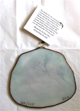 Tobacco Barn Halifax County, VA Stained Glass - Limited Edition 100/100 - Dated 2011 by Through the Looking Glass Stained Glass - Original Tag with History and Information About Halifax, VA...